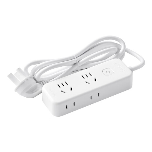 京东京造总控四位全长1.8m插座/插线板/插排/排插/拖线板 两位五孔两位两孔分控插座 