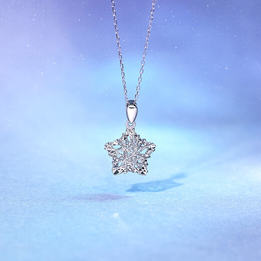 Saturday Fortune PT950 platinum pendant for women, star PT047313, without chain, about 1.57g, birthday gift