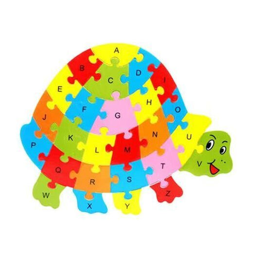 
Saipad's best selling 26 letters fun puzzle animal cartoon punctuation young children's English cognitive enlightenment wooden toys 26 letters animal puzzle [large goldfish]