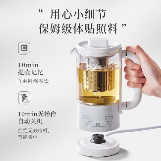 Bear Health Kettle Kettle 316L Stainless Steel Mini Small Capacity Tea Kettle Tea Maker Mini Small Portable Insulated Electric Kettle 316L Stainless Steel 12H Appointment Long-lasting Insulation 0.6L