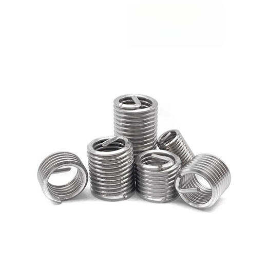 RSRDDY Chengdejing 304 stainless steel threaded sleeve steel wire threaded sleeve threaded brace protective sleeve screw M216 set steel sleeve M2*0 points 4*1D10 grains 2mm