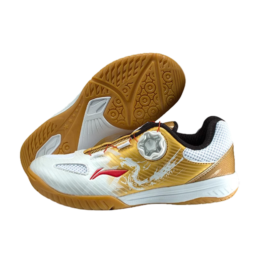 Li Ning 2024 Li Ning's new children's table tennis shoes Ma Long Wang Chuqin same style lace-free boys and girls sneakers APPU010-1 30/185 18.5cm inner length