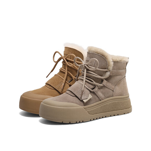 Belle Fashion Outdoor Snownoor Snow Boots Женский торговый центр теплой плюс флисовые ботинки D1R1DD4 Хаки 38