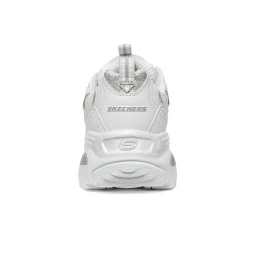 Skechers Classic Retro Diamond Panda Chaussures Casual Shoes Casual's Sole's épaisses petites chaussures blanches 12241 Blanc / Silver / WSL 37