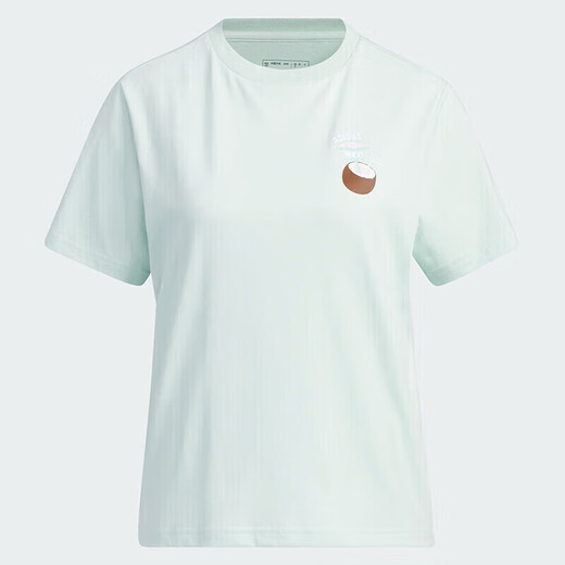 阿迪达斯 （adidas）官方T恤女装 新款运动服潮流时尚舒适透气跑步透气休闲圆领短袖 IP3879/ L/170