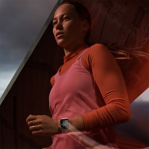 【8成新】Apple/苹果 Watch Series 9 智能手表GPS款45毫米星光色铝金属表壳 星光色回环式运动表带 MR983CH/A