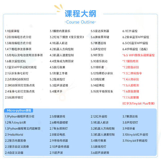 亚博智能（YahBoom）Microbit智能小车套件 图形化编程创客教育wifi视频机器人python Tiny:bit（含主板）