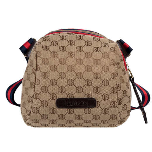 松团团 SQUIRREL.TT女包帆布2025新款贝壳包单肩包斜挎包包休闲运动旅行徒步挎包布包 卡其色