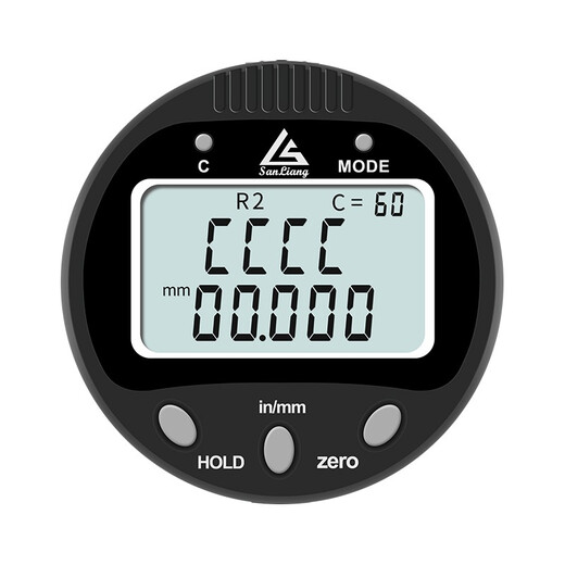 Three-quantity digital display radius gauge diameter measuring instrument r angle gauge radian gauge measuring roundness gauge arc surface gauge R gauge JD385 range 0-12.7mmR5-R700