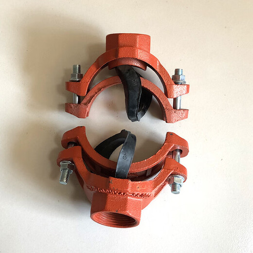 Jinniu Pipe Industry Grooved Mechanical Tee Specifications DN100*50 (Outer Diameter 114*60) Dark Red DN100*50 (Outer Diameter 114*60) Iron