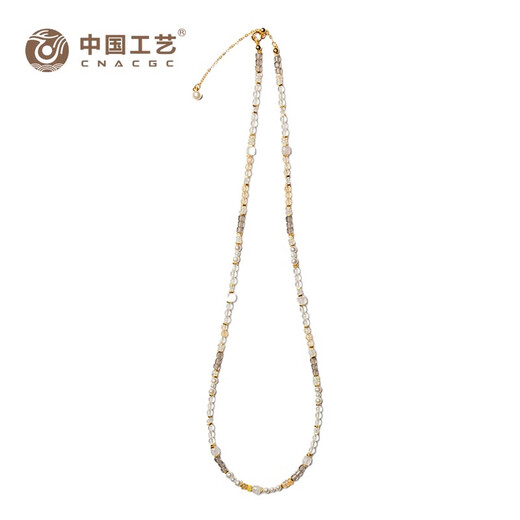 Chinese craftsmanship Dongqishuanghua Original Time Season Colorful Necklace Natural Gem Beads Explosive Necklace Dongqishuanghua