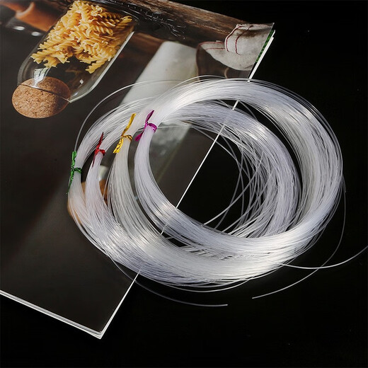 Sodie handmade beaded invisible transparent fishing line necklace diy clavicle chain homemade necklace pendant lanyard jewelry accessories transparent white non-elastic 0.8mm about 8 meters / roll