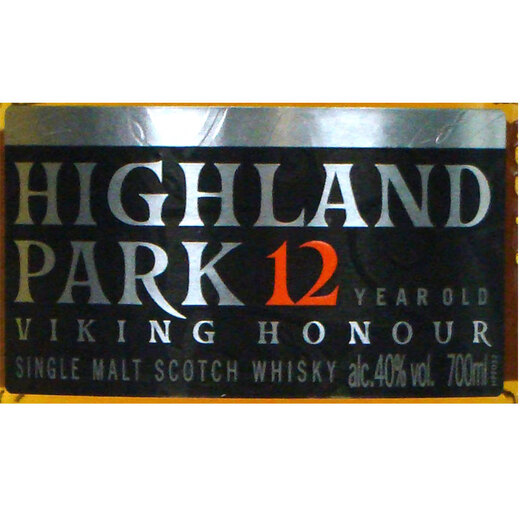 Plateau Knights license plateau Knights Highland Park Single malt whiskey Orkney Islands Scotland Plateau Knights 12 years 700mL 1 bottle
