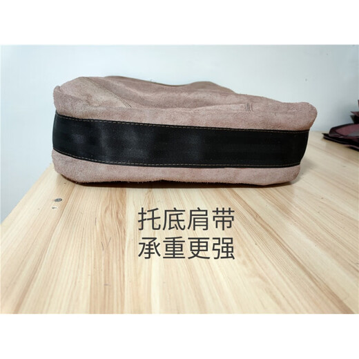 Yichen customized cross-span cowhide large capacity strong wear-resistant thickened electrician woodworking bag men's tool bag ruler random color