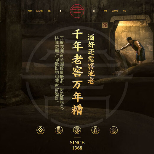 Wuliangye Puwu Seventh Generation Strong Flavor Liquor 52-degree 500ml Single Bottle Gift Overseas Edition Official Authorization