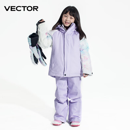 
Vector Children's ski suits, ski pants, men and girls split tops, pants, single board, double board, winter thickened waterproof and warm, Romantic Elf [ski jacket] 130cm