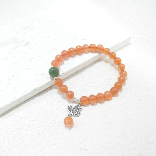 Baozha natural stone bracelet beeswax emerald lapis lazuli southern red tanzanite agarwood aquamarine turquoise original design 6421 lake blue