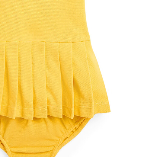 Polo Ralph Lauren Baby Girls Classic Polo Dress and Bloomers RL40953 P 700-Chrome Yellow 90 (24M)