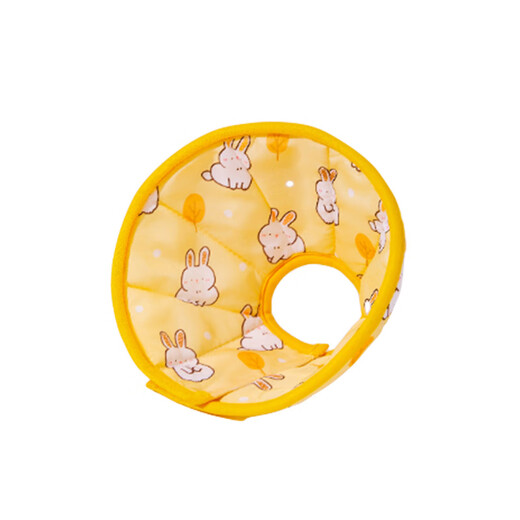 Hippie Dog (hipidog) Pet Elizabethan Circle Cat Headgear Shame Circle Dog Neck Collar Neck Collar Collar Anti-Licking Anti-Bite Cat Neuter Ring Yellow Rabbit M (Neck Circumference 24-27CM/Recommendation 5-10 Jin Jin equals within 0.5 kg)