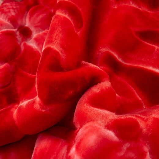Antarktische rote Hochzeit Hochzeit Hochzeitsdecke verdickte Doppelschicht Rasher warme Decke Feste Mitgiftdecke Geschenkdecke Doppel Happy Big Red 655 Big Red 200cmx230 cm Gewicht ungefähr 8 Jin