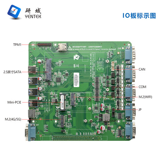 Yentek Fanless Mini Industrial Control Machine Dual Network 6 Serial Port Machine Vision Micro Industrial Computer 10/11 Generation I3I5I7 Multi-Com-eingebettete Forschungs- und Entwicklungsdomäne Industrial Control Host