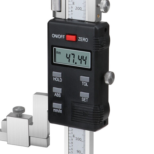 三量不锈钢数显游标高度尺0-300mm划线尺画线高度划线头0-500 JD002 数显0-300mm