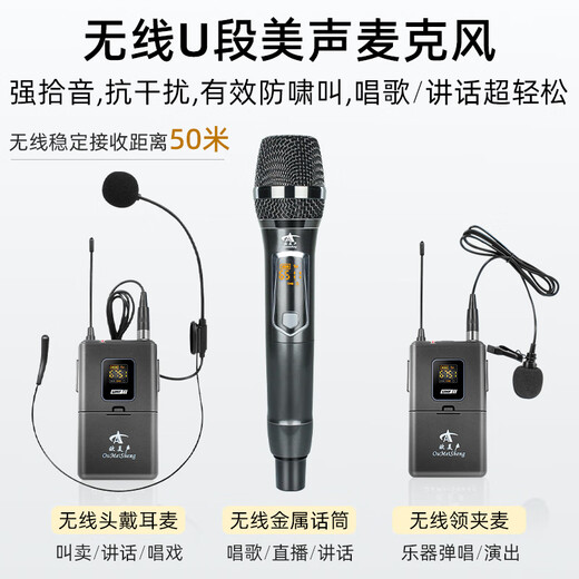 European and American outdoor karaoke singing live broadcast mobile audio outdoor professional high-power square dance portable bluetooth trolley speaker subwoofer with wireless microphone 12-inch subwoofer 350W model V12 2* wireless U-segment handheld microphone + gift package