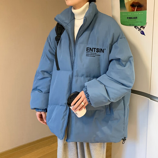 Shelley Jones American retro cotton jackets for men and women in autumn and winter new couple jackets handsome high-end cotton jackets high street fashion brand MY62039 dark gray XL recommended 125-145Jin Jin equals 0.5 kg