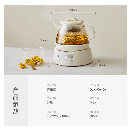 Olayks instant pure titanium health pot teapot steaming teapot teapot spray type mini small one person mother and baby grade material girl gift