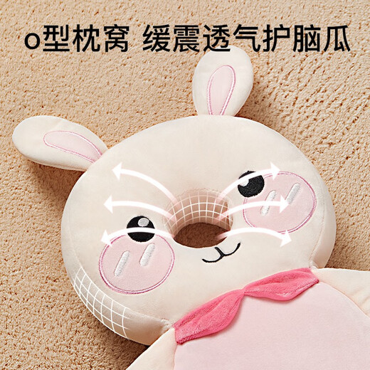 蒂乐防摔枕婴儿学走路宝宝防摔神器护头帽枕儿童学步头部防撞透气 3面护头天使 【横固带+捏捏叫】