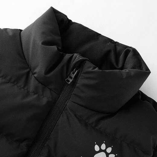 KELME children's sports cotton vest for boys and girls in autumn and winter new thickened and warm football youth training vest jacket black 150