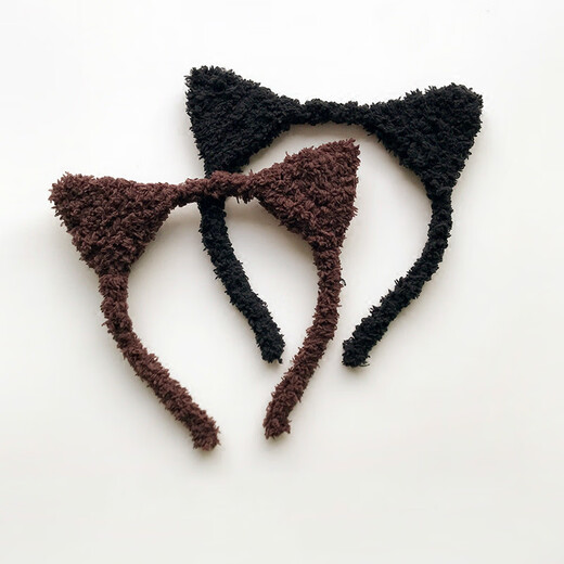Korean hair accessories cute cat headband plush sweet cat ears hair accessories face wash hairband headband headband black cat ears headband