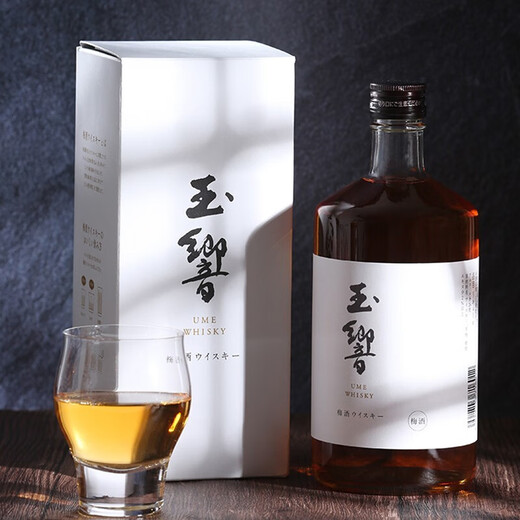 玉響日本原装进口 玉響威士忌梅酒 青梅酒 若鹤梅酒威士忌梅子酒 玉響黑瓶(300ml)