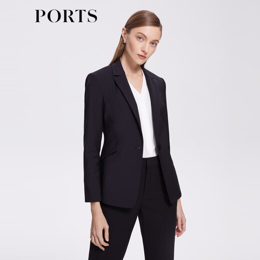 PORTS early spring new women's workplace casual small suit ALD8J008NWW050 black regular M (6)