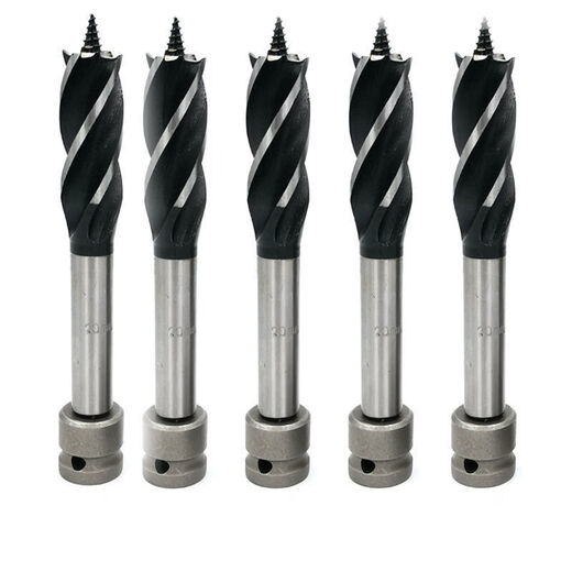 BAI MU GE electric wrench 18-turn carpentry 20 twist template drill high-speed steel 22 special electric wrench extension four-slot four-edged self-tapping drill 20mm sharp type