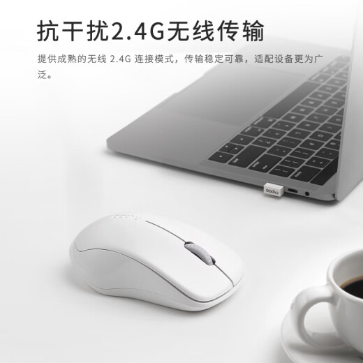 Rapoo 1680 Wireless Mouse Office Mouse Light Mouse Portable Mouse Symmetrical Mouse Notebook Mouse Computer Mouse White