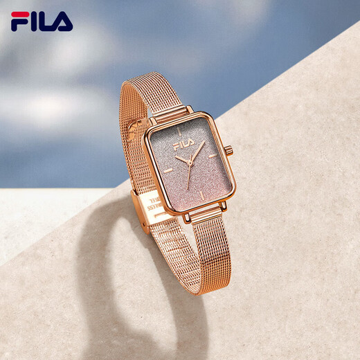 FILA watch women's watch with starry temperament New Year gift for women retro small square plate quartz watch 6290-101