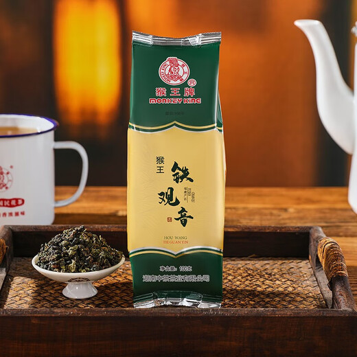 中茶猴王茶叶铁观音福建乌龙茶清香型茶叶兰花香袋装 3袋畅饮装100g*3袋