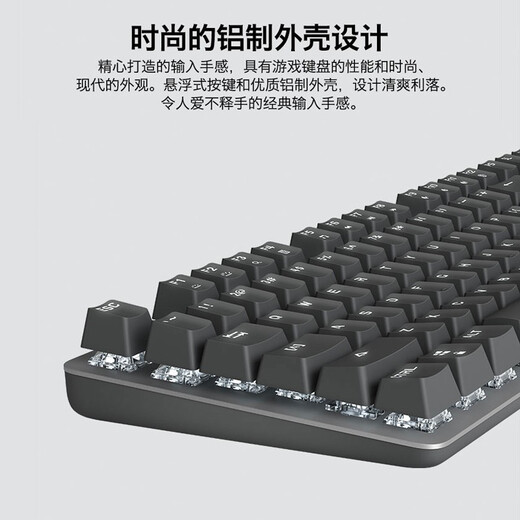 罗技（Logitech） K845 机械键盘 办公游戏电竞键盘 金属有线键盘游戏办公104键全尺寸键盘 单光 送男友节日礼物 k845 TTC红轴