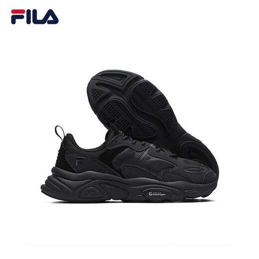FILA running shoes dad shoes men's running shoes MARS Mars second generation couple retro sports shoes casual shoes black-BK-F12M141116F 41