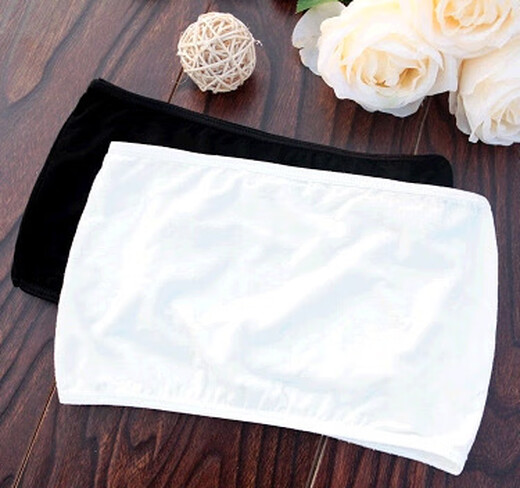 Jingxu manufacturer produces and supplies versatile bra-wrapped bras, flat mouth tube tops, bra-wrapped bras wholesale, small tube tops, white, one size fits all