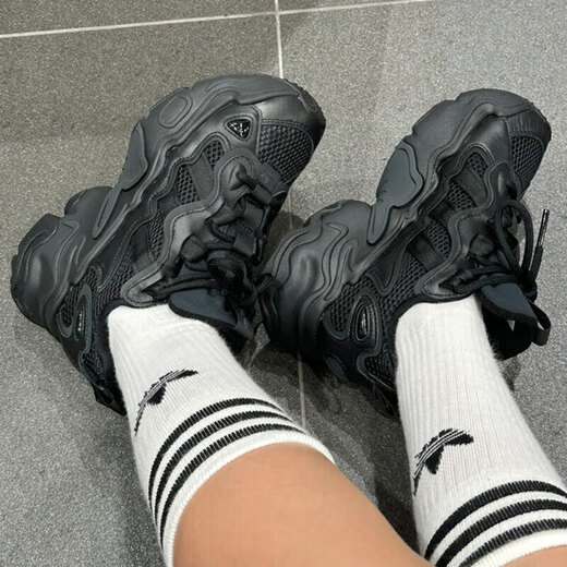 阿迪达斯 （adidas）三叶草女鞋2025夏季新款复古运动鞋缓震透气轻便跑步鞋休闲鞋 IG1504/黑色 36