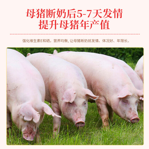 Ouya Taigao 4% compound premixed feed for lactating sows, nutritious milk feed for fast estrus pigs 20Kg/bag 2 bags 4% compound premixed feed for lactating sows