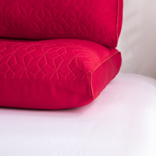 Yalu Home Textiles Wedding Pillow Core Big Red Wedding Latex Pillow Adult Neck Protection Pillow Double Couple Pillow High-end Newly Wedding Doll Festive One-Telephone Shot 2 48*74cm/Piece