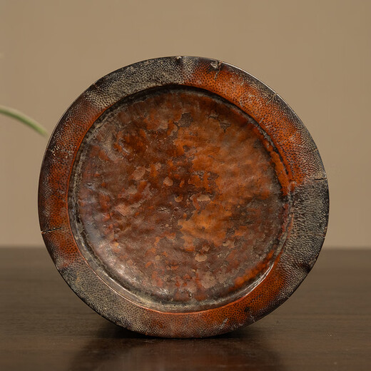 YARAN CULTURE清代竹雕文人雅集笔筒老物件古玩收藏真品竹制艺术品中式装饰摆件 14.3×14.7×16.6 1098-68