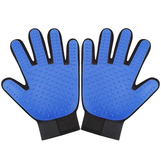 Huanpet.com Cat Gloves for Combing Pets Dogs and Cats Bathing Artifact Dog and Cat Comb Brush Cat Hair Remover to Anti-Scratch and Bite