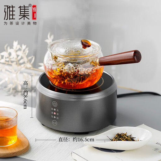 Yaji tea set, tea stove, electric ceramic stove, household small water boiling tea set, tea stove, kung fu tea set, single stove