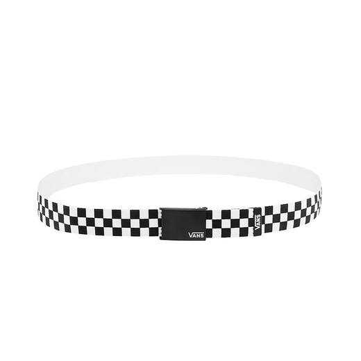 Vans offizielle Herrengürtel (1473 mm*38 mm) Schwarz -Weiß -karierte gleichmäßige Größe
