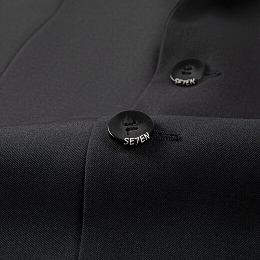 Qipai Easy Wear Men's Suit Spring and Summer Business Formal Antistatic Blended Suit Two-piece Set 1JC705 Dark Gray 48 A