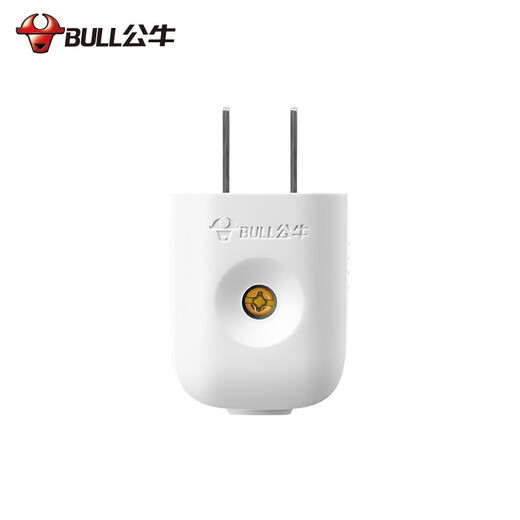 Bull (BULL) two-pin plug GNT-10L1S two-pin plug two-pin power plug 10A 220V two-pole two-flat head detachable safety plug